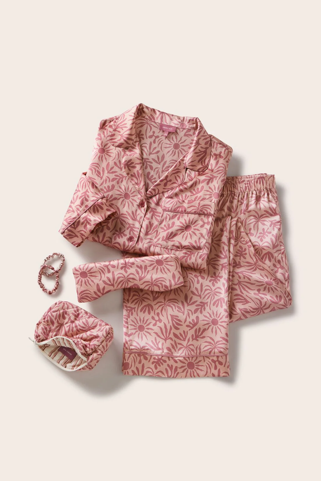 Eberjey x ILIA - Printed Washable Silk Scrunchie 2 Pack - Image 4