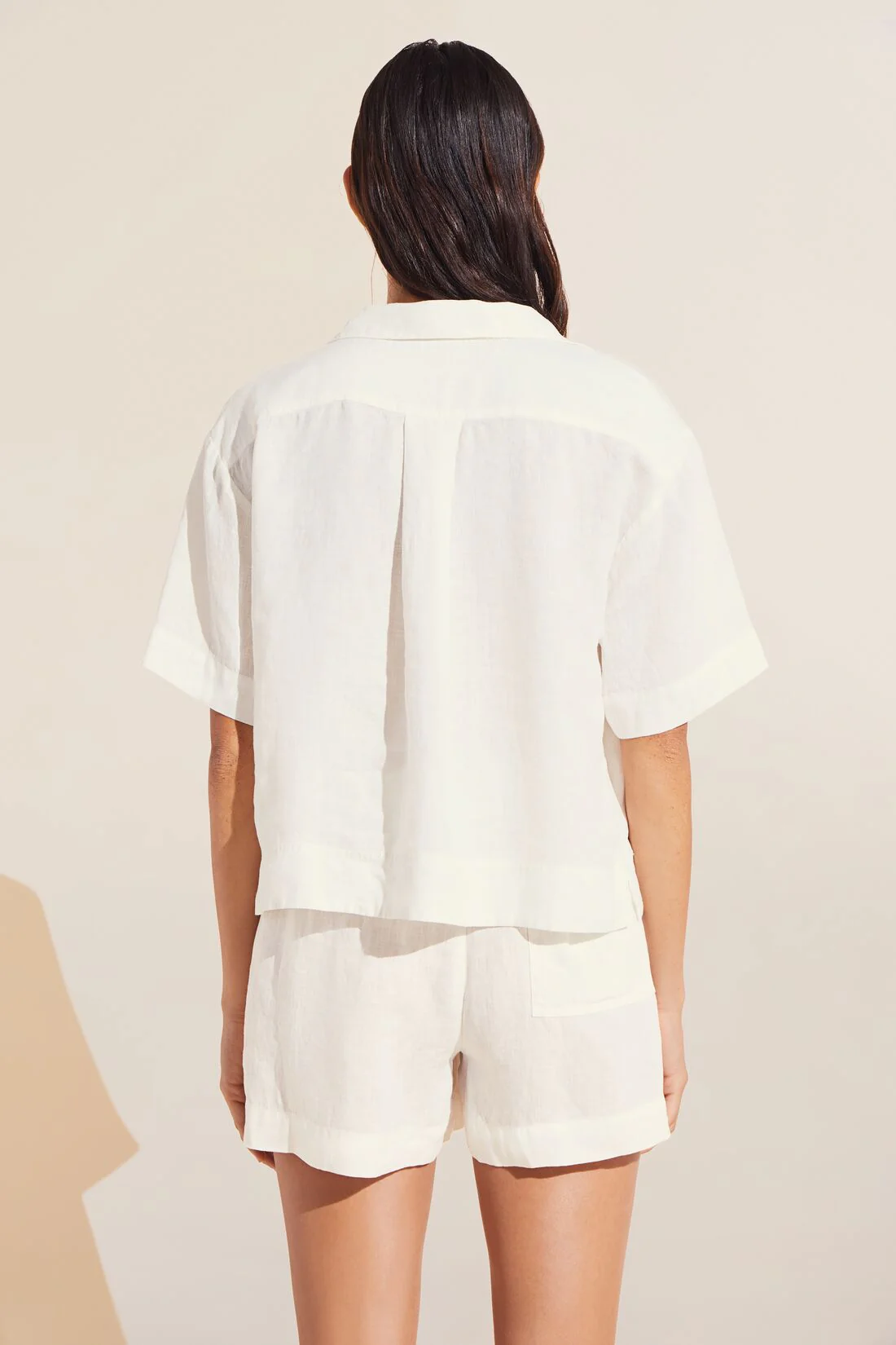 Garment Dyed Linen Short Set - Image 4
