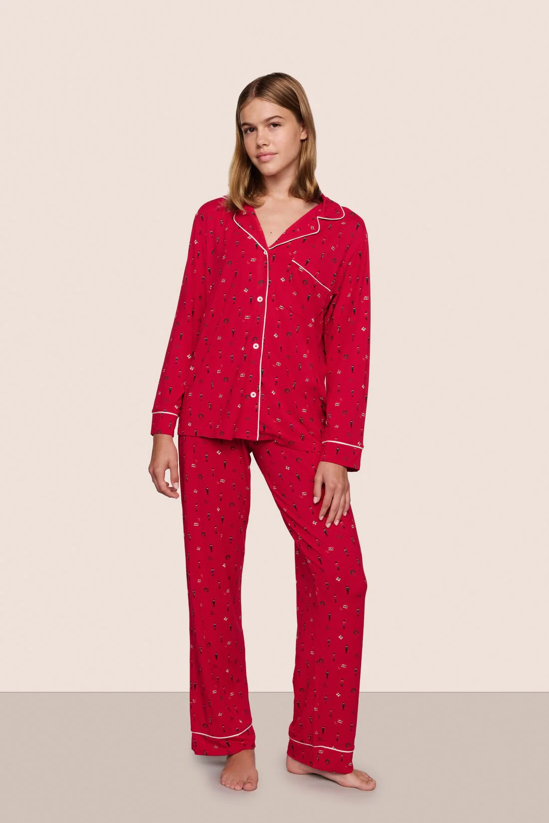 Gisele Printed TENCEL™ Modal Long PJ Set - Image 6