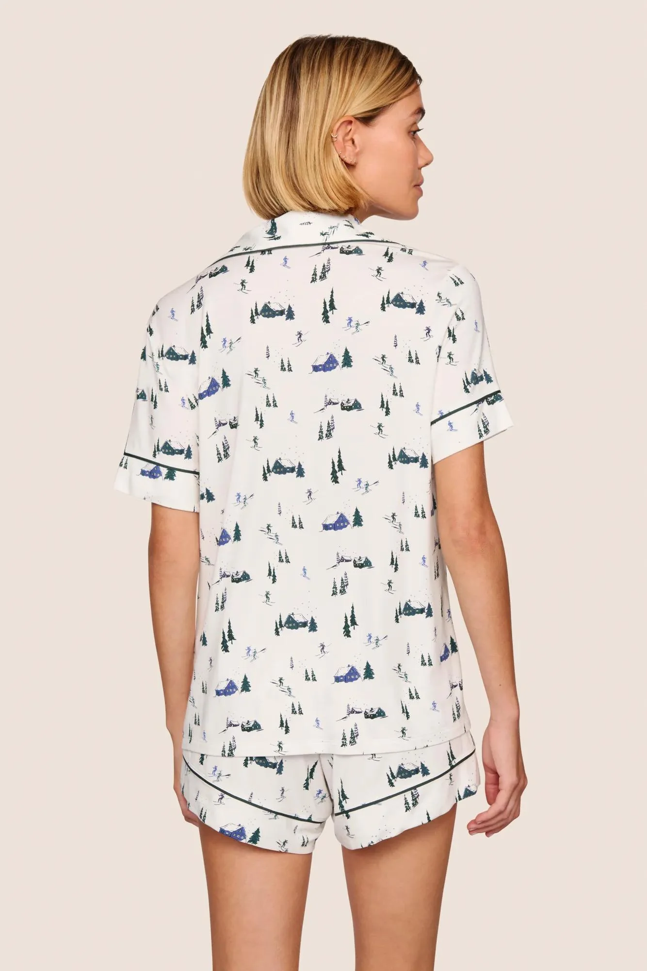 Gisele Printed TENCEL™ Modal Relaxed Short PJ Set - Image 3