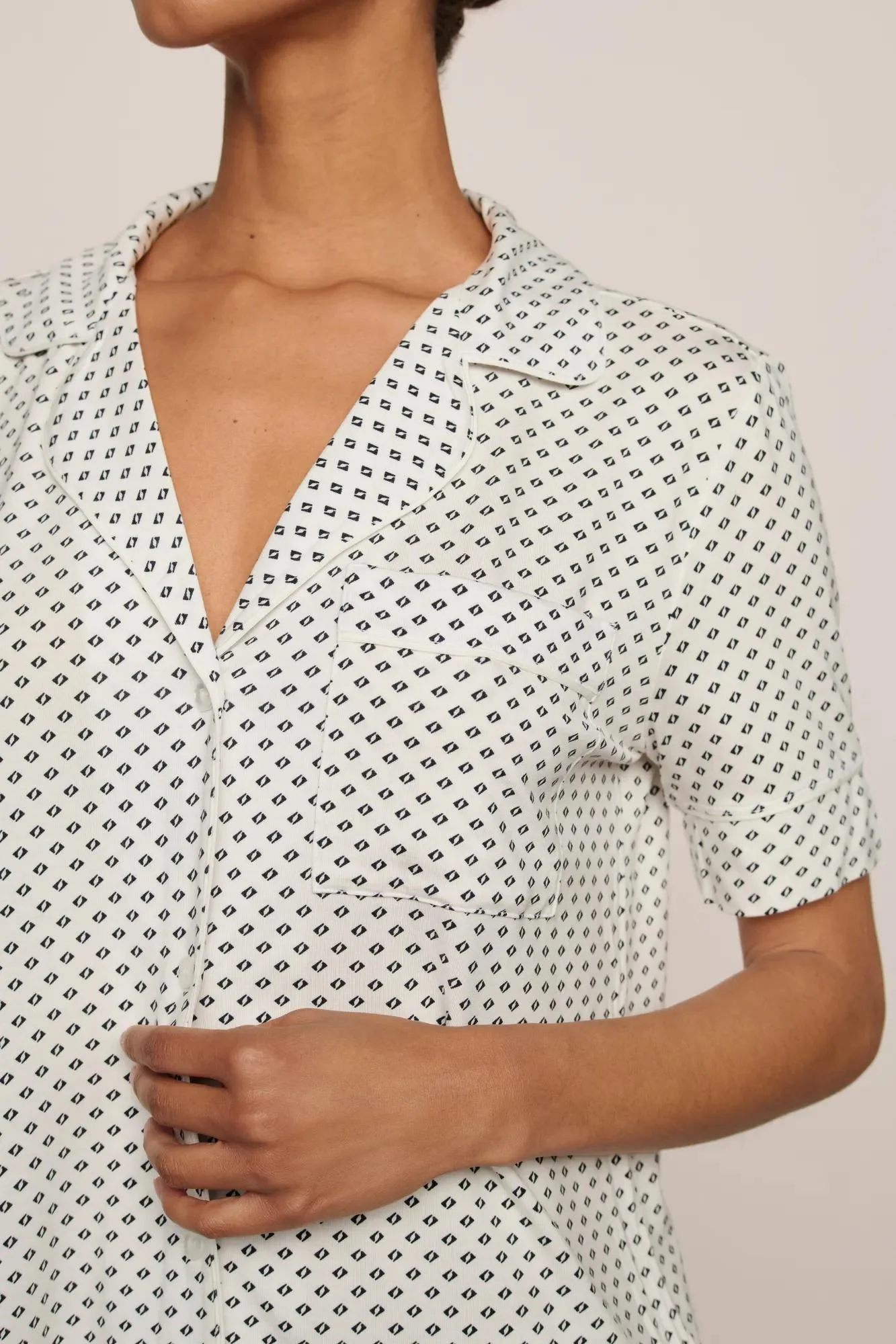 Gisele Printed TENCEL™ Modal Short Sleeve Pant PJ Set - Image 2