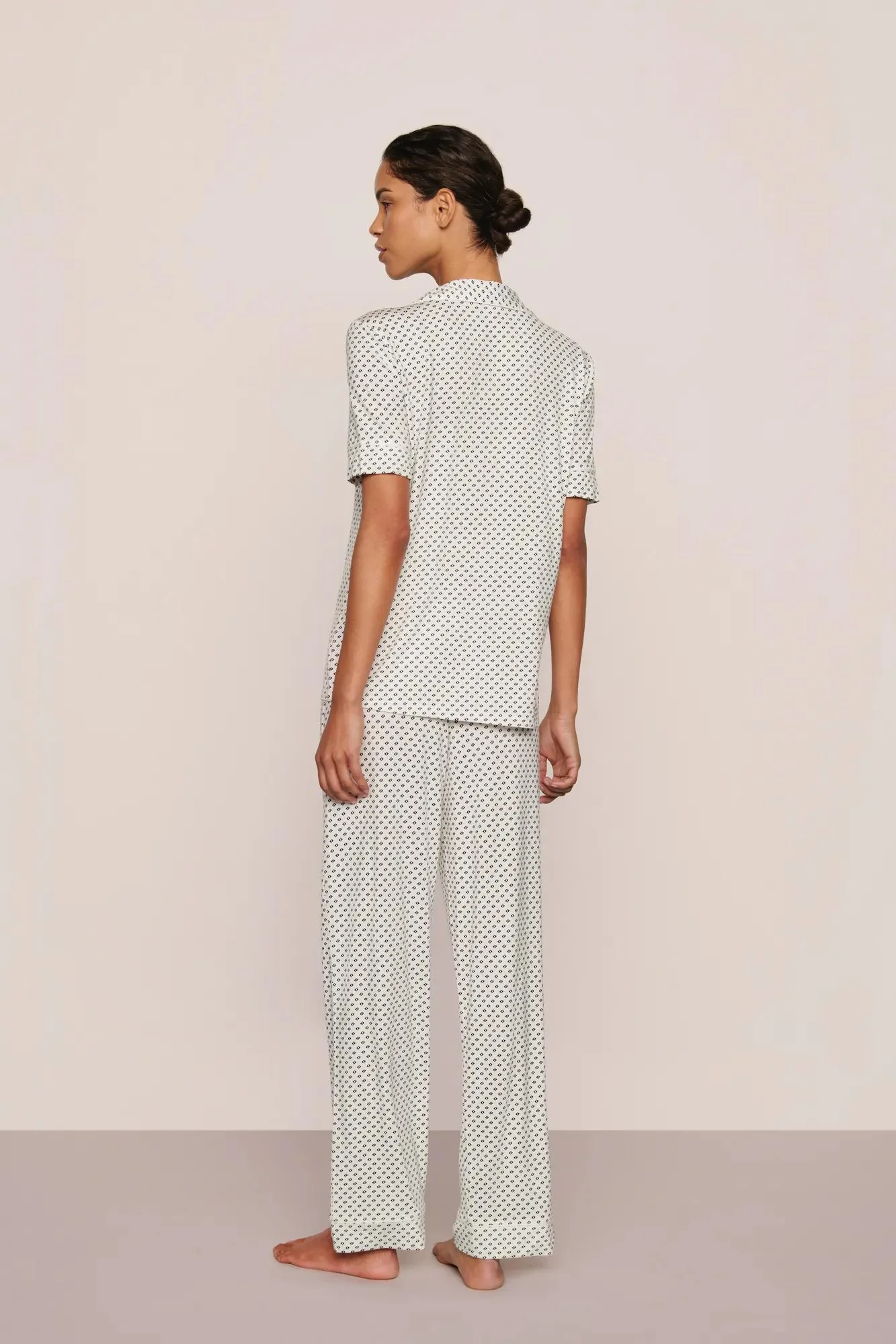Gisele Printed TENCEL™ Modal Short Sleeve Pant PJ Set - Image 3