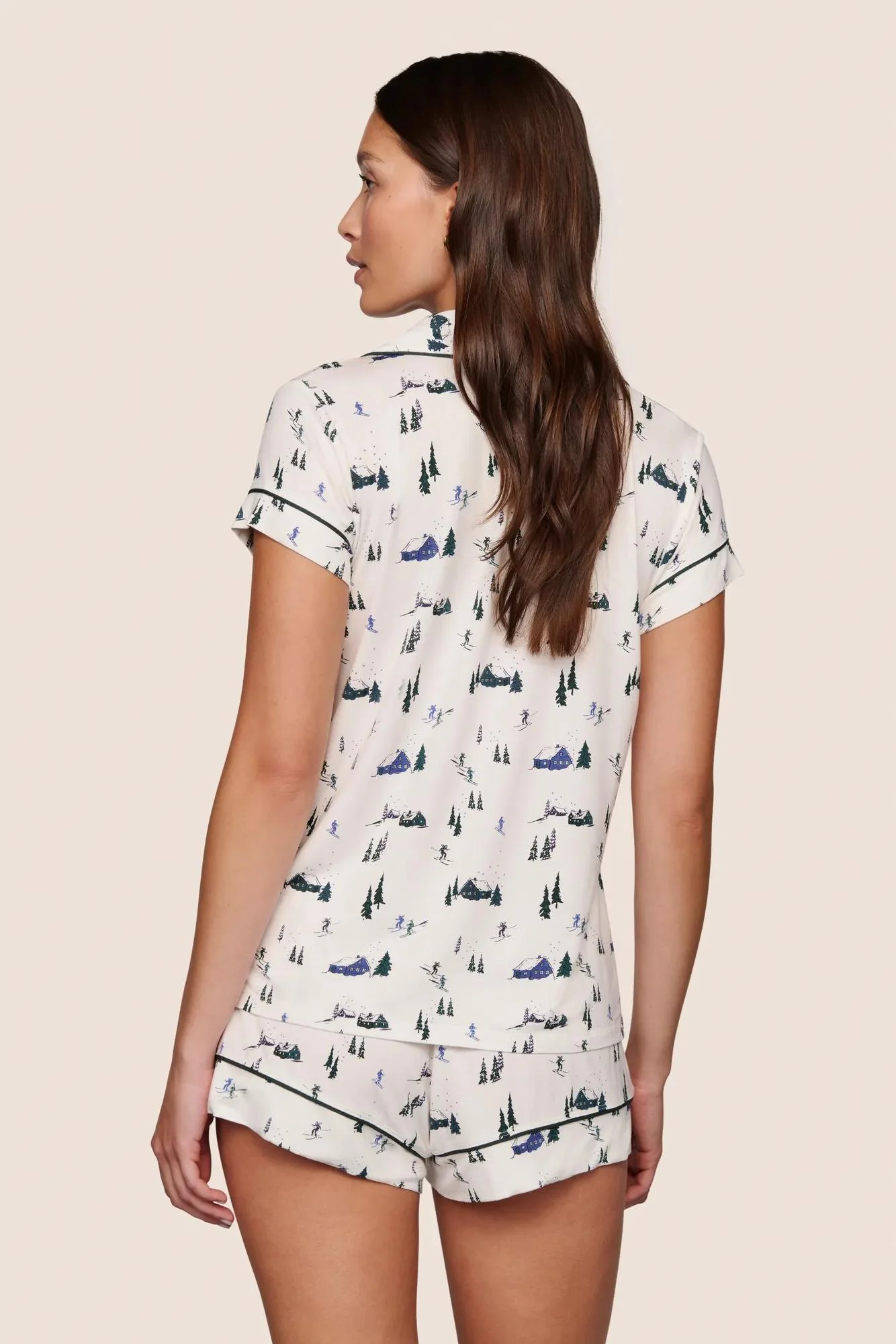 Gisele Printed TENCEL™ Modal Shortie Short PJ Set - Image 2