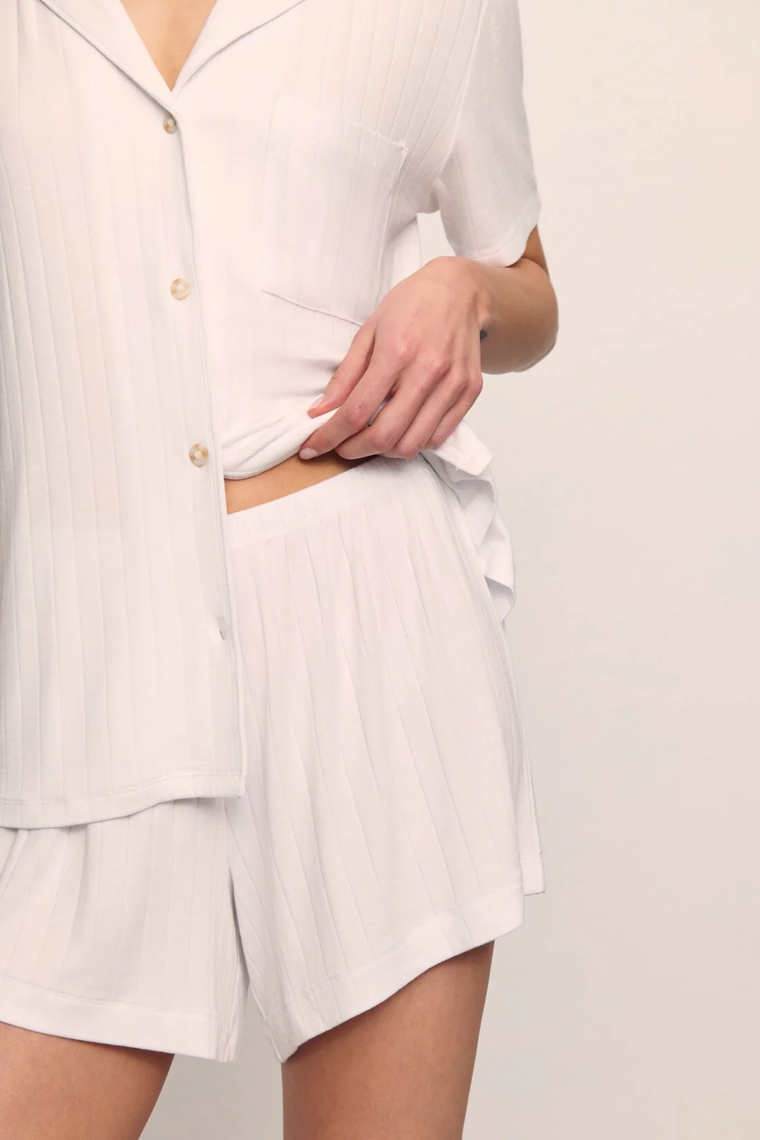 Gisele TENCEL™ Modal Rib Relaxed Short PJ Set - Image 3