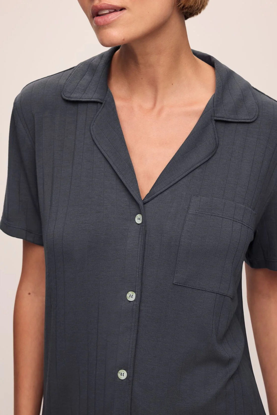 Gisele TENCEL™ Modal Rib Relaxed Short PJ Set - Image 2