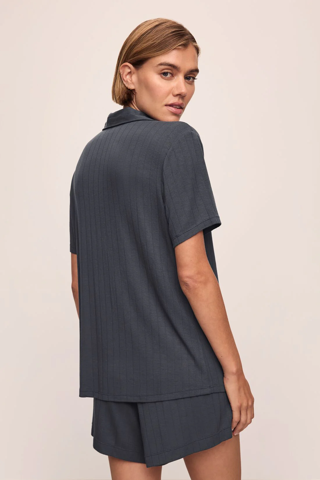 Gisele TENCEL™ Modal Rib Relaxed Short PJ Set - Image 3