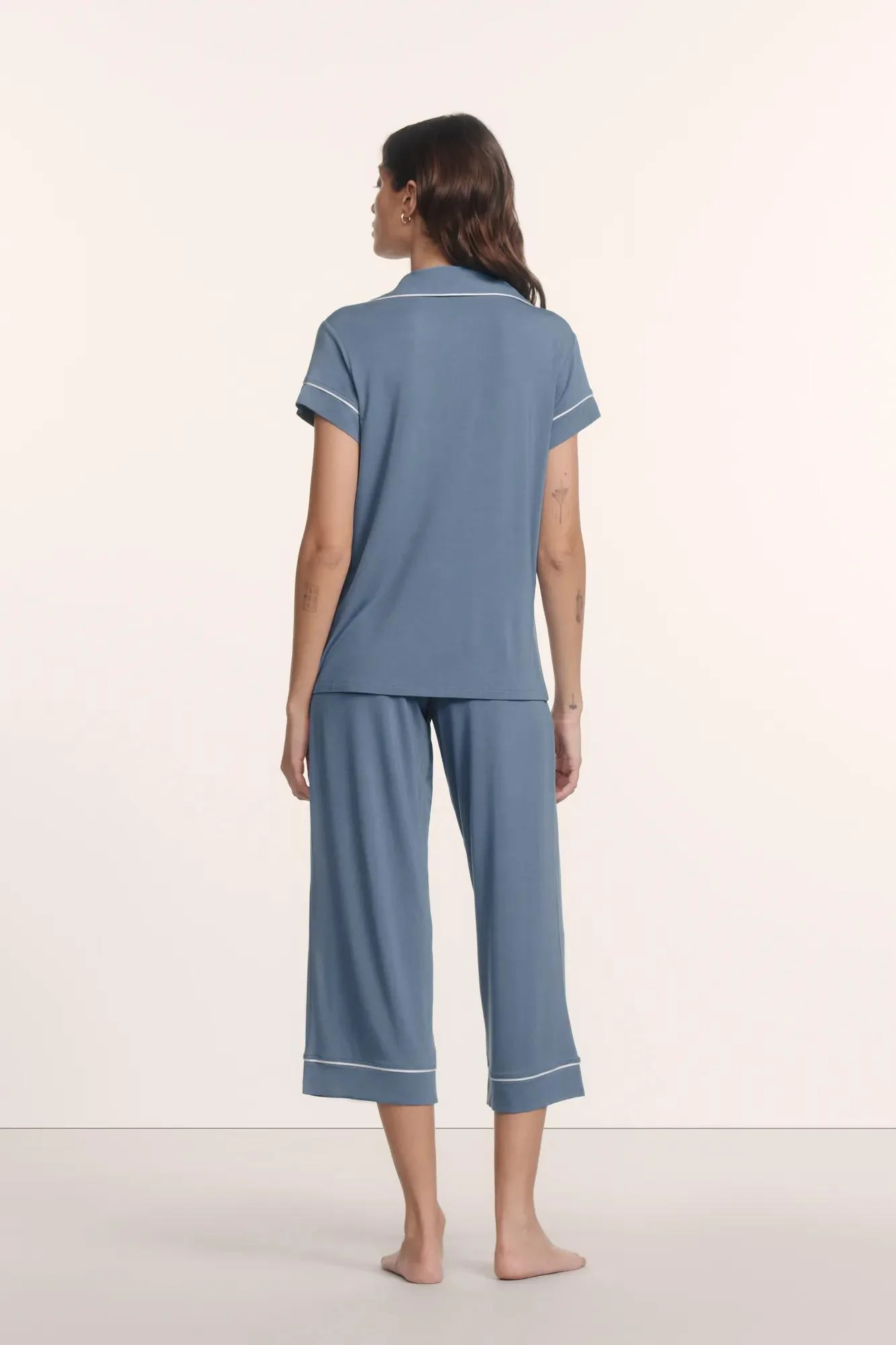 Gisele TENCEL™ Modal Short Sleeve Cropped PJ Set - Image 3