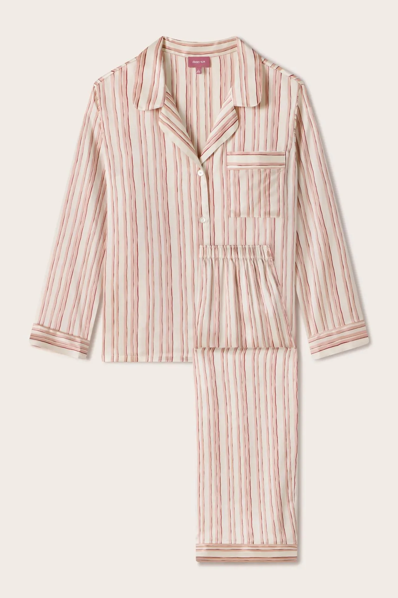 Eberjey x ILIA - Inez Washable Silk Printed Long PJ Set - Image 7