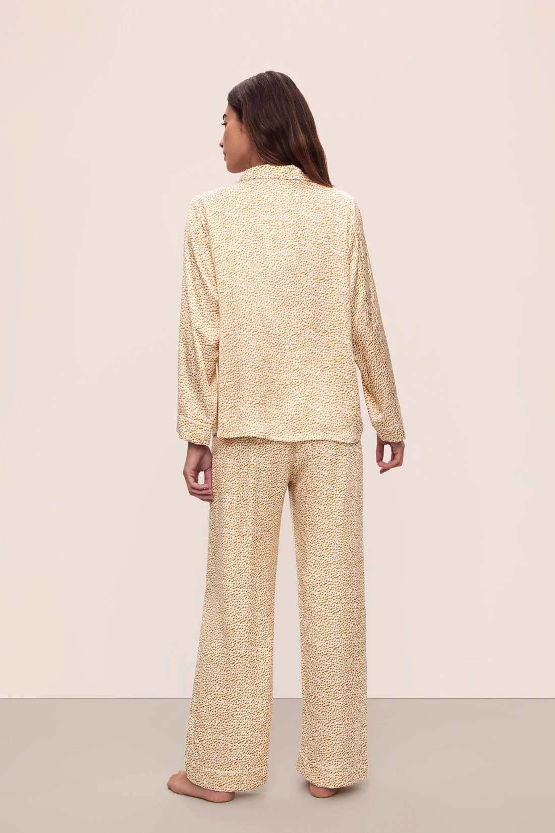 Inez Washable Silk Printed Long PJ Set - Image 3