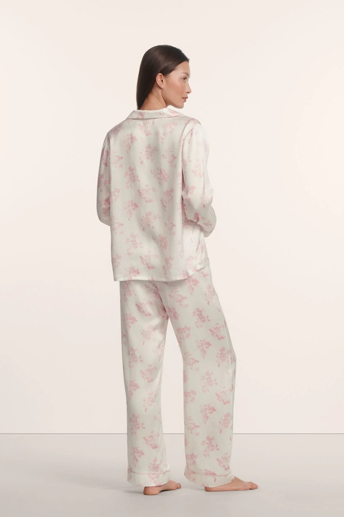 Inez Washable Silk Printed Long PJ Set - Image 3