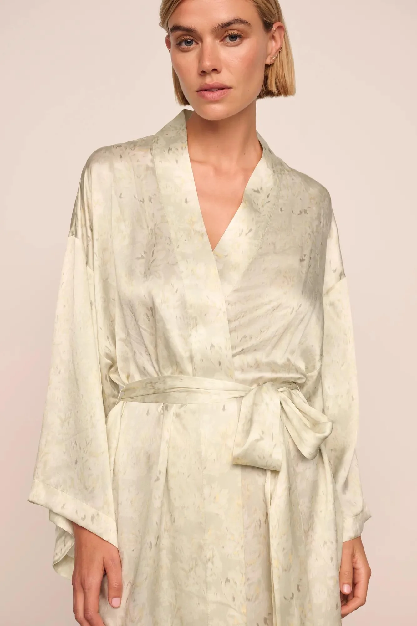 Inez Washable Silk Printed Robe - Image 3