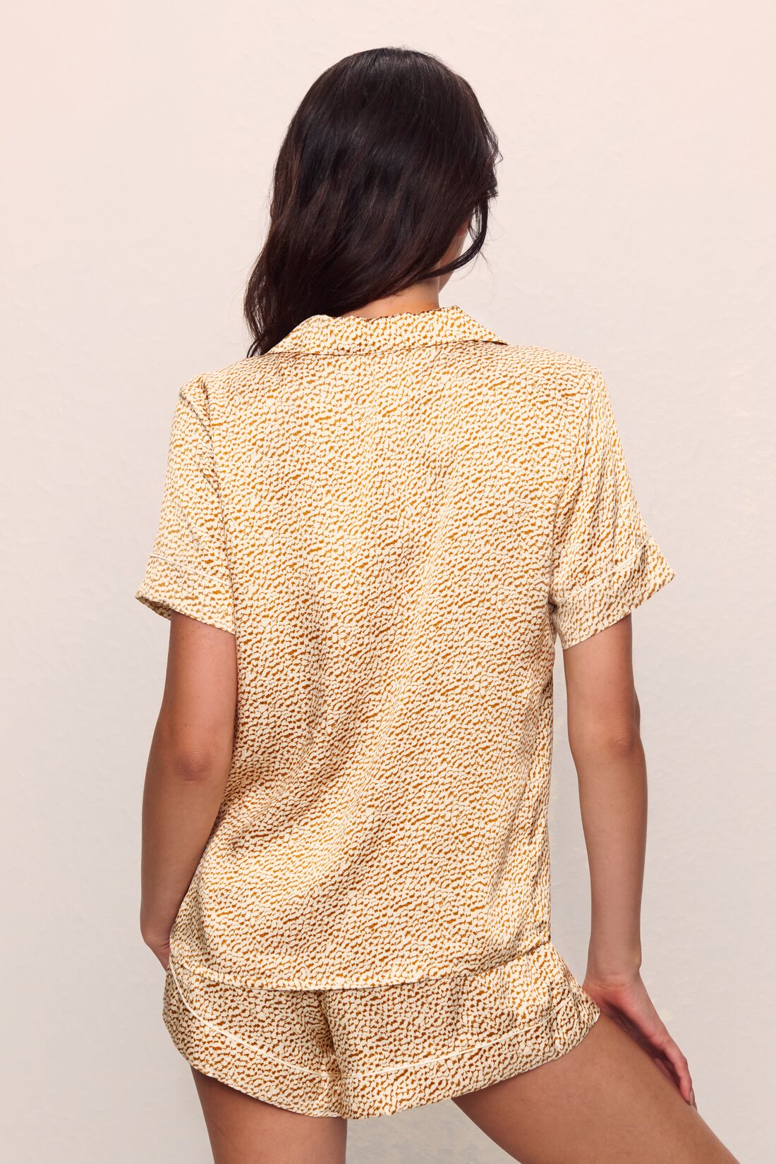 Inez Washable Silk Printed Short PJ Set - Image 3