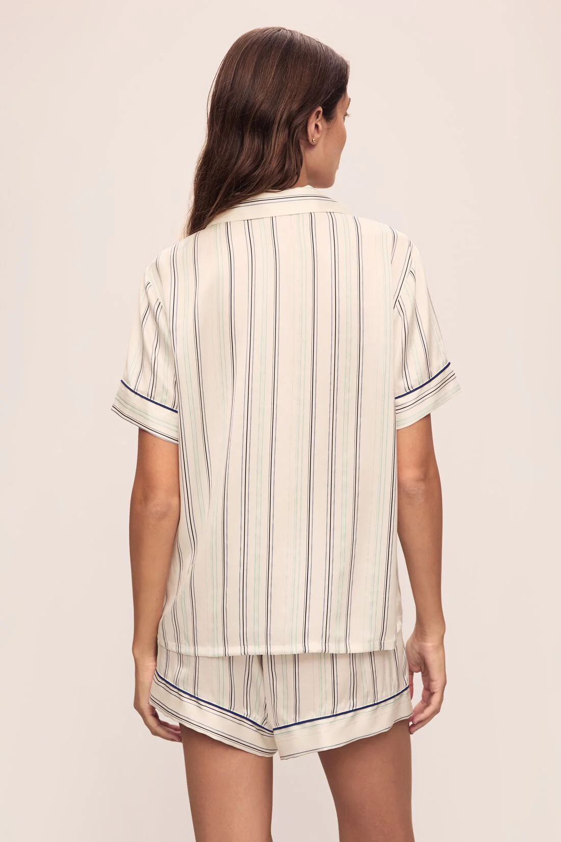 Inez Washable Silk Printed Short PJ Set - Image 3
