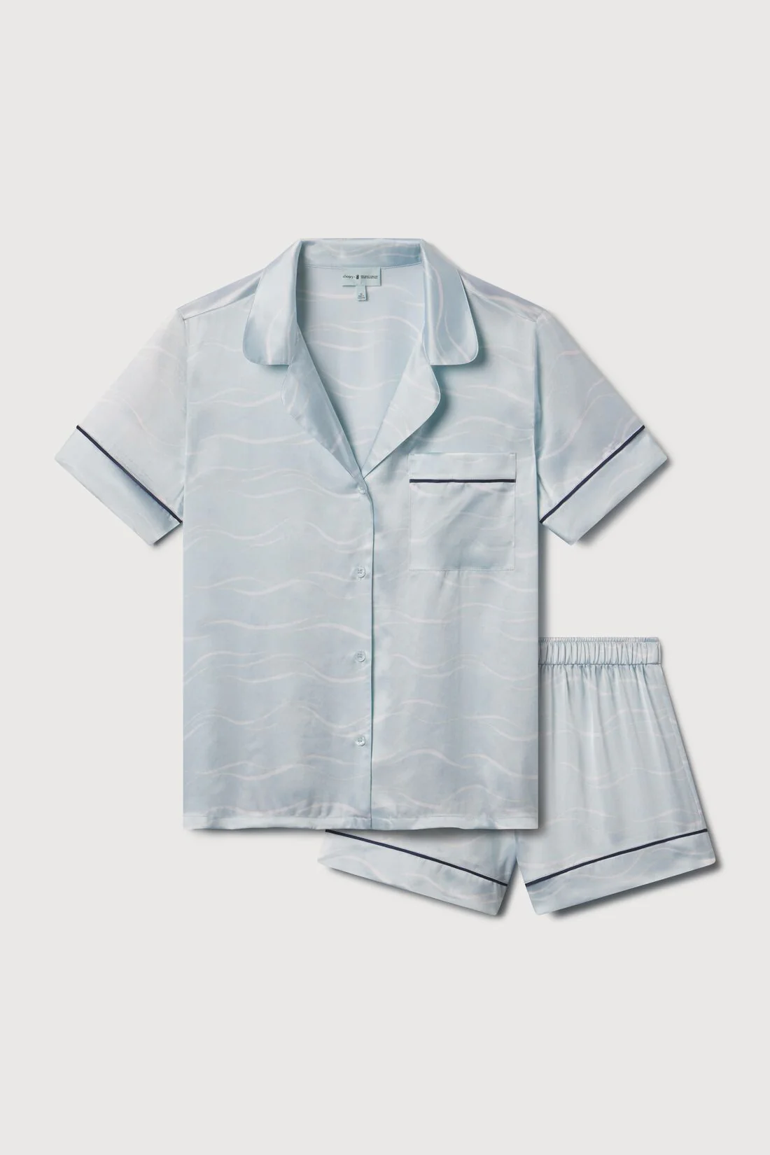 Eberjey x The Ritz-Carlton Yacht Collection - Inez Washable Silk Printed Short PJ Set - Image 4