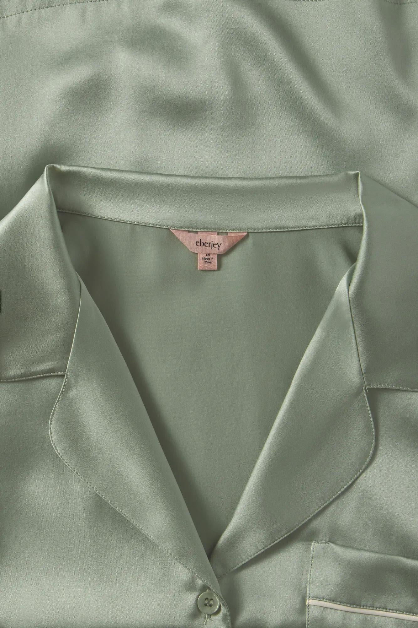 Inez Washable Silk Long PJ Set - Image 4