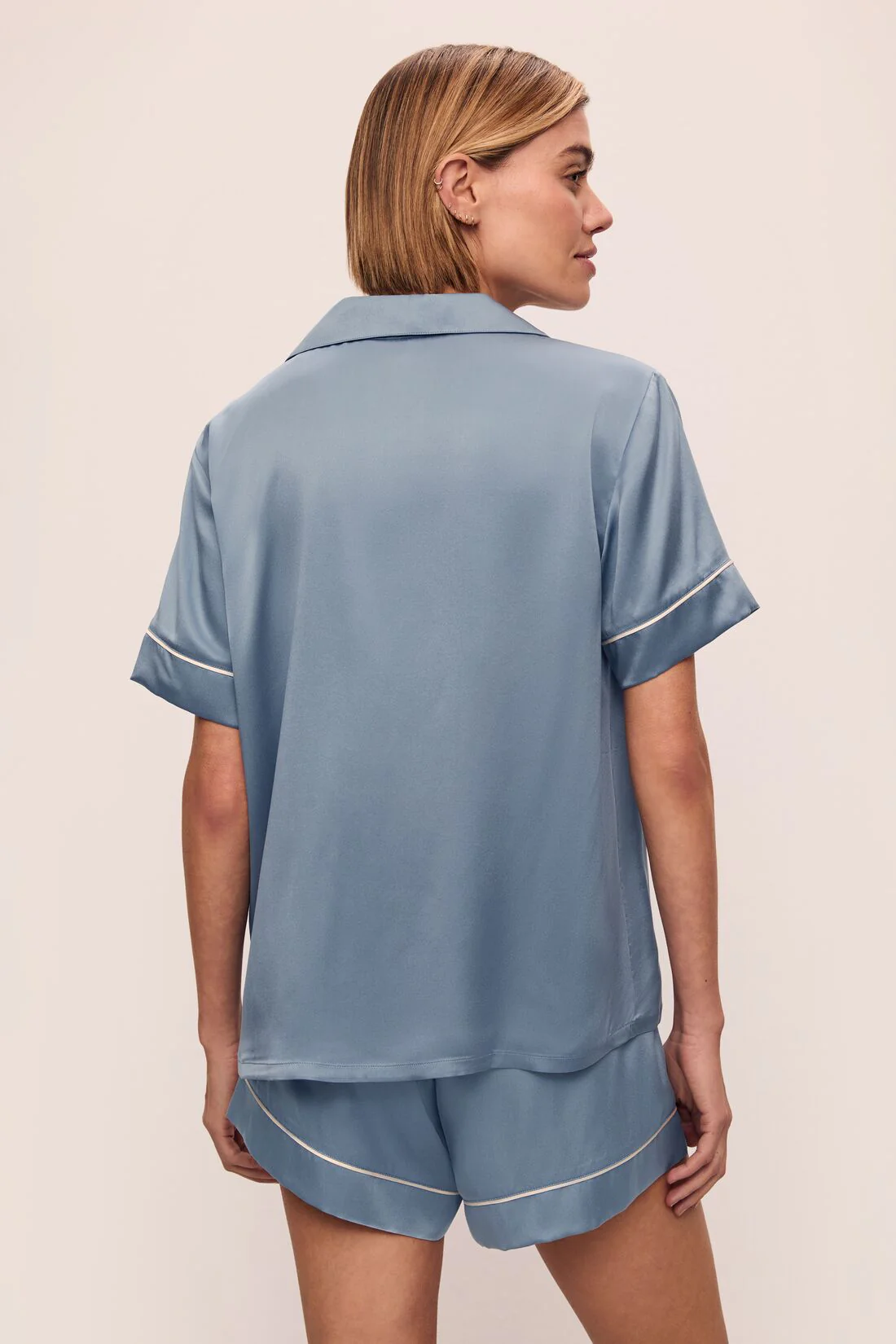 Inez Washable Silk Short PJ Set - Image 3