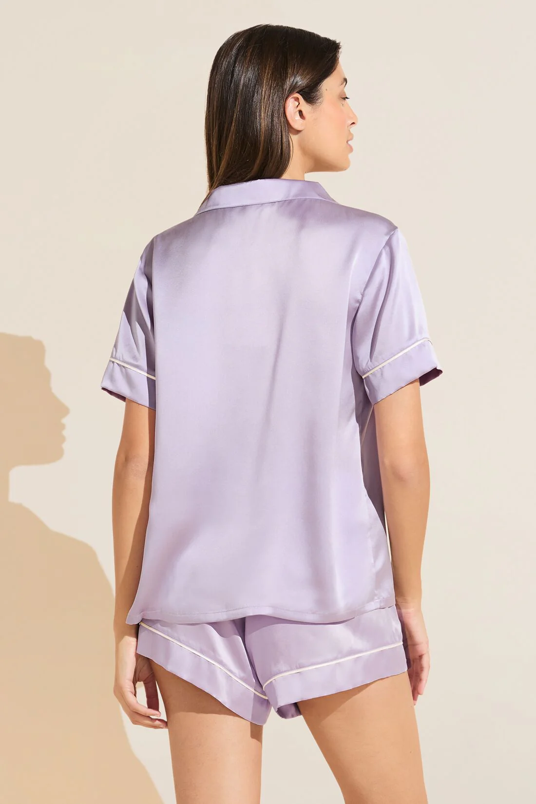 Inez Washable Silk Short PJ Set - Image 3
