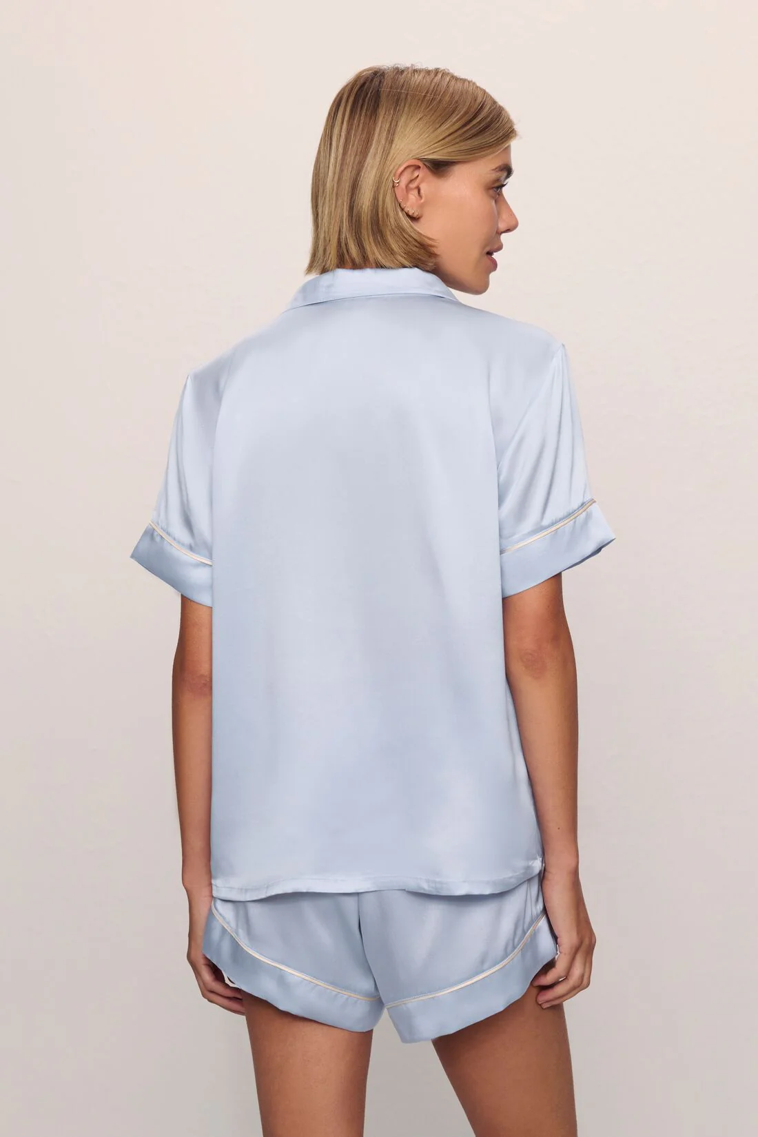 Inez Washable Silk Short PJ Set - Image 3