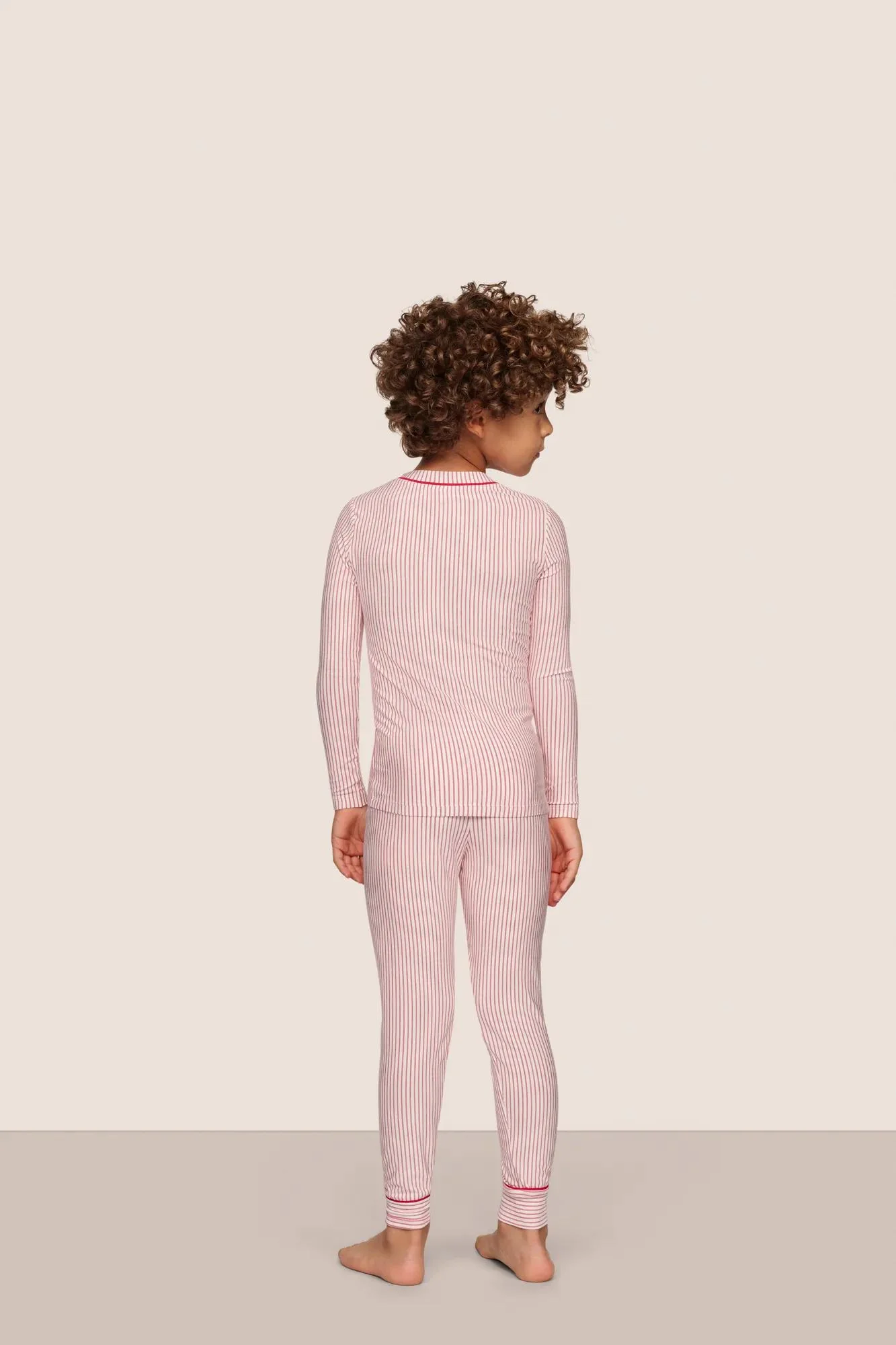 Kids Printed TENCEL™ Modal Unisex Long PJ Set - Image 3