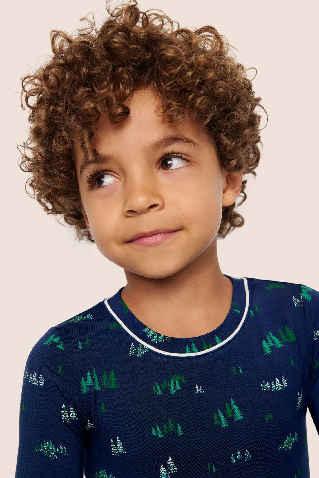 Kids Printed TENCEL™ Modal Unisex Long PJ Set - Image 6