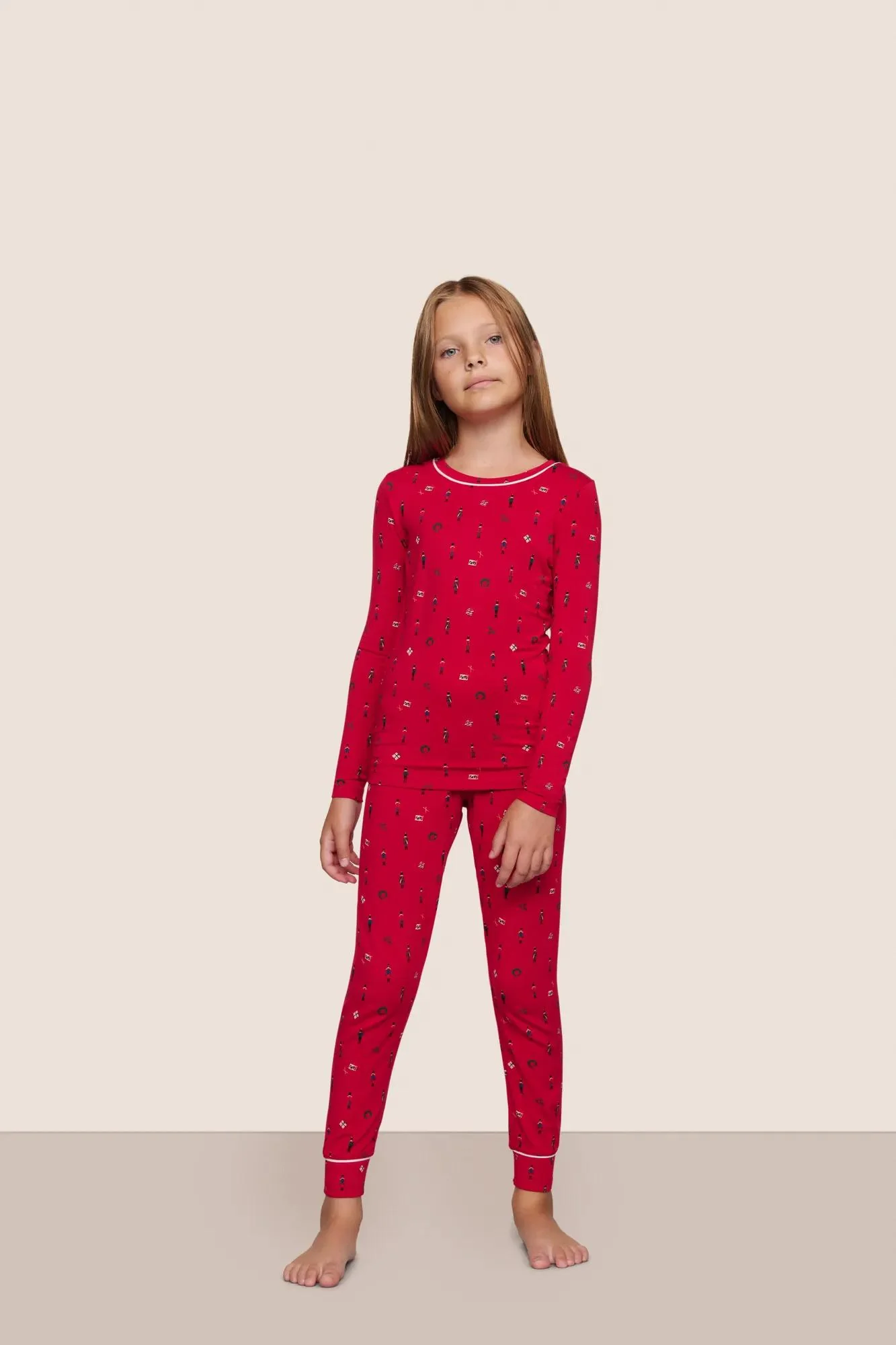 Kids Printed TENCEL™ Modal Unisex Long PJ Set