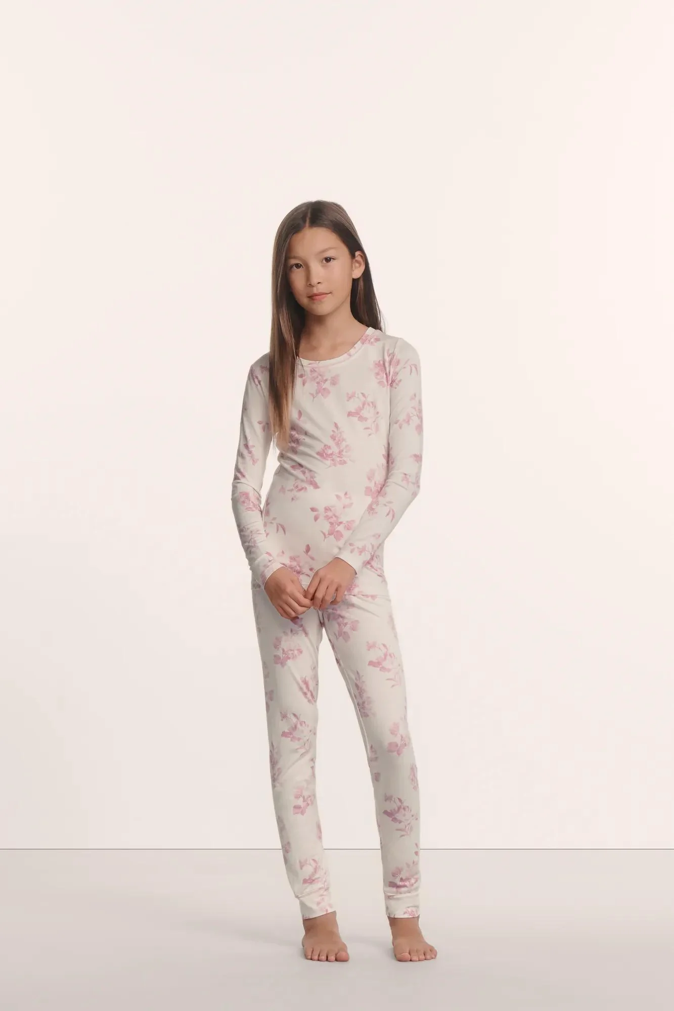 Kids Printed TENCEL™ Modal Unisex Long PJ Set - Image 2