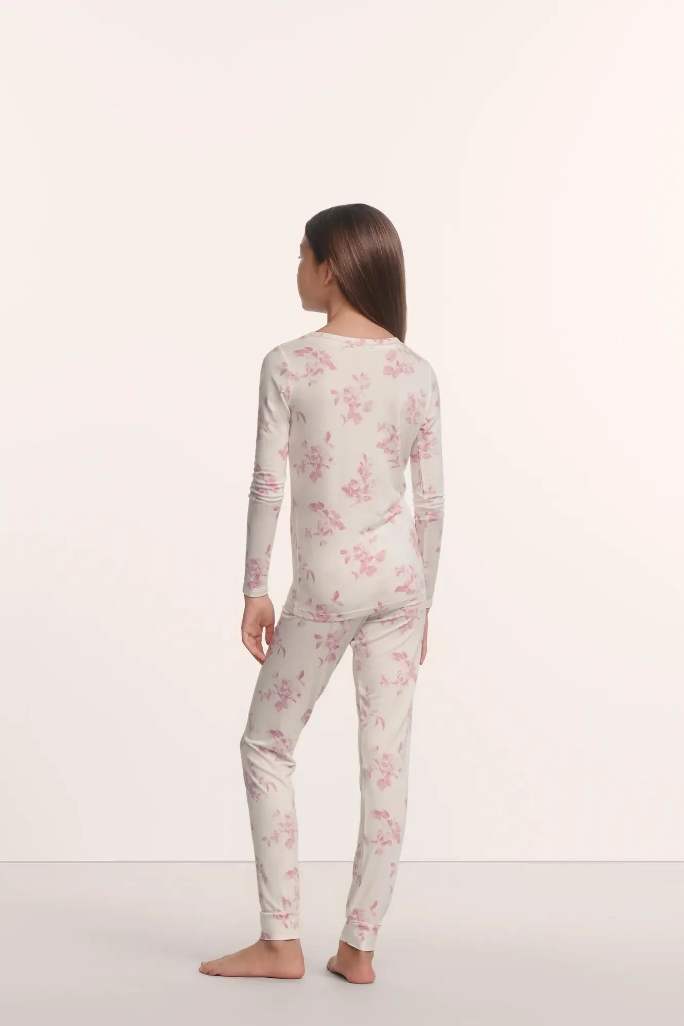Kids Printed TENCEL™ Modal Unisex Long PJ Set - Image 3