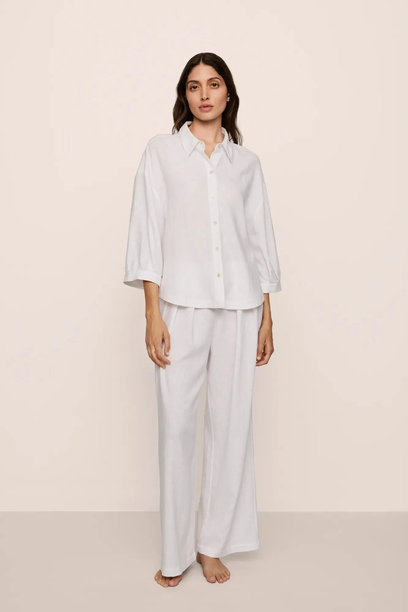 Linen Blend Relaxed Pant - Image 4