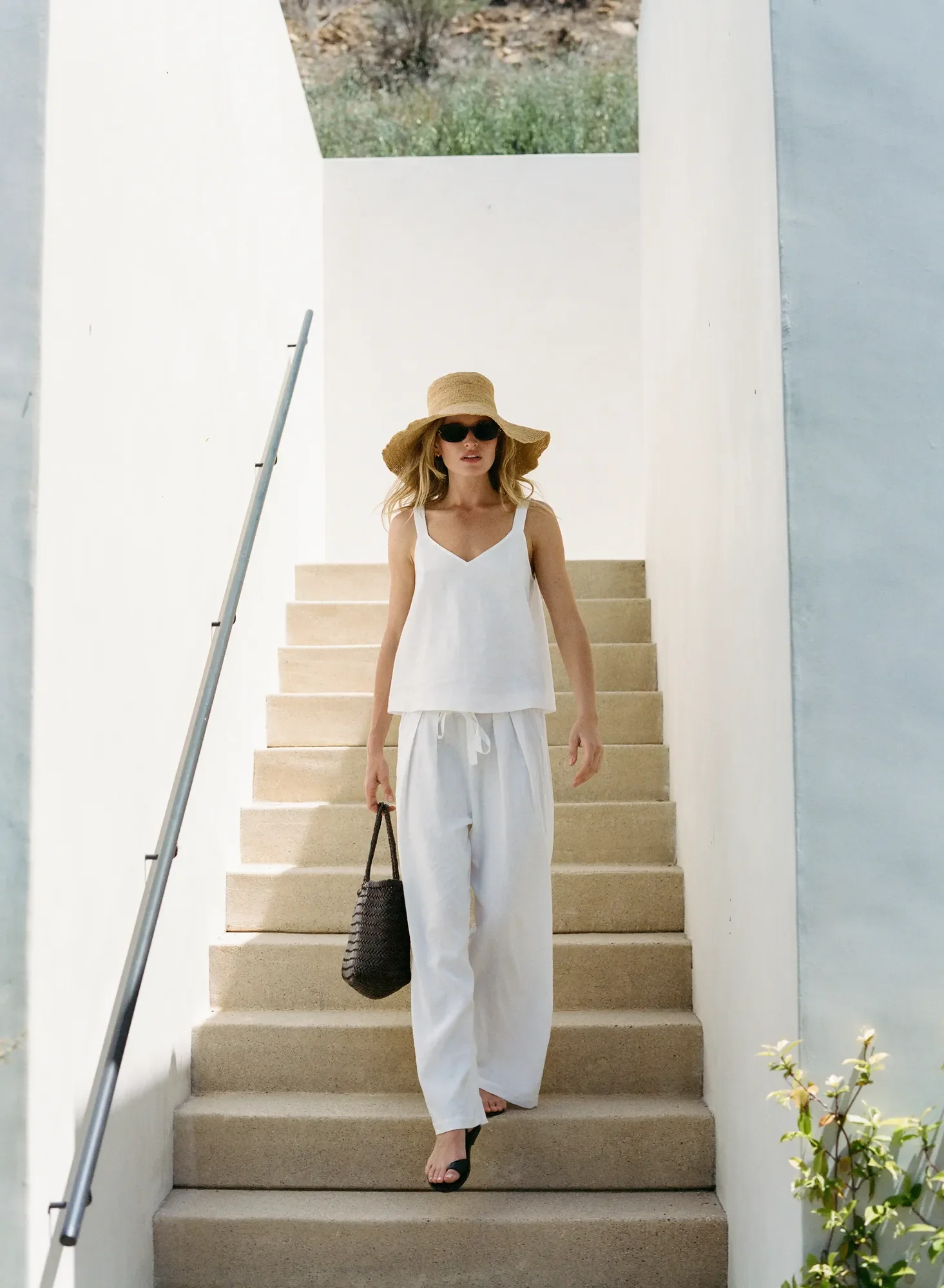 Linen Blend Relaxed Pant - Image 5