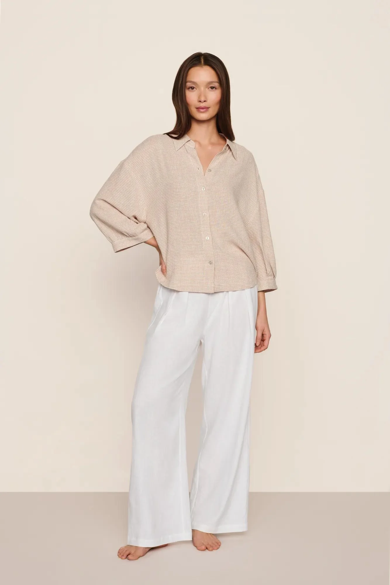 Linen Blend Relaxed Top - Image 5