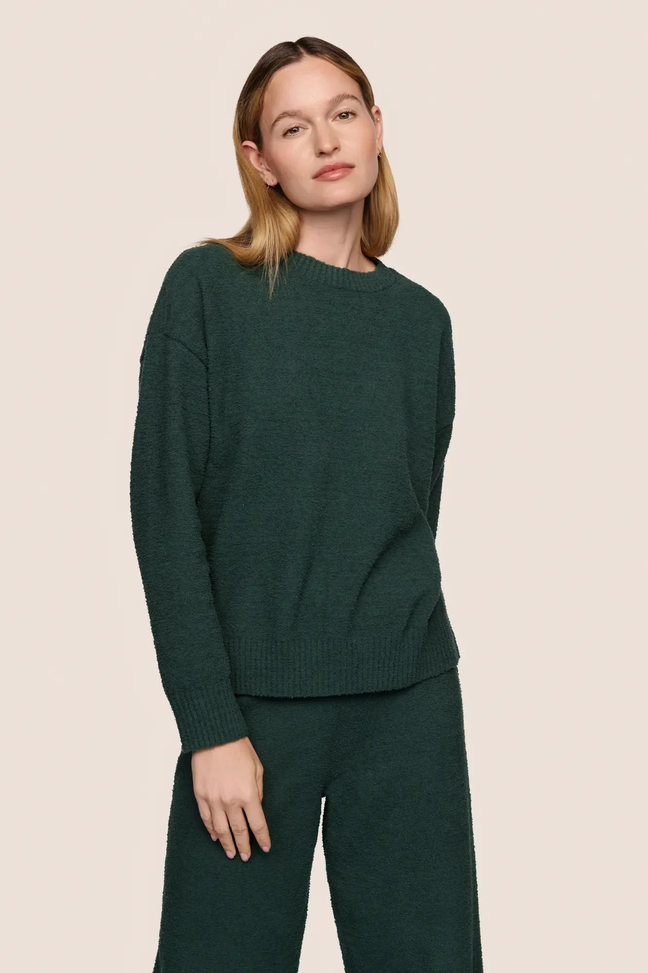 Recycled Boucle Crew Neck Pullover - Image 3