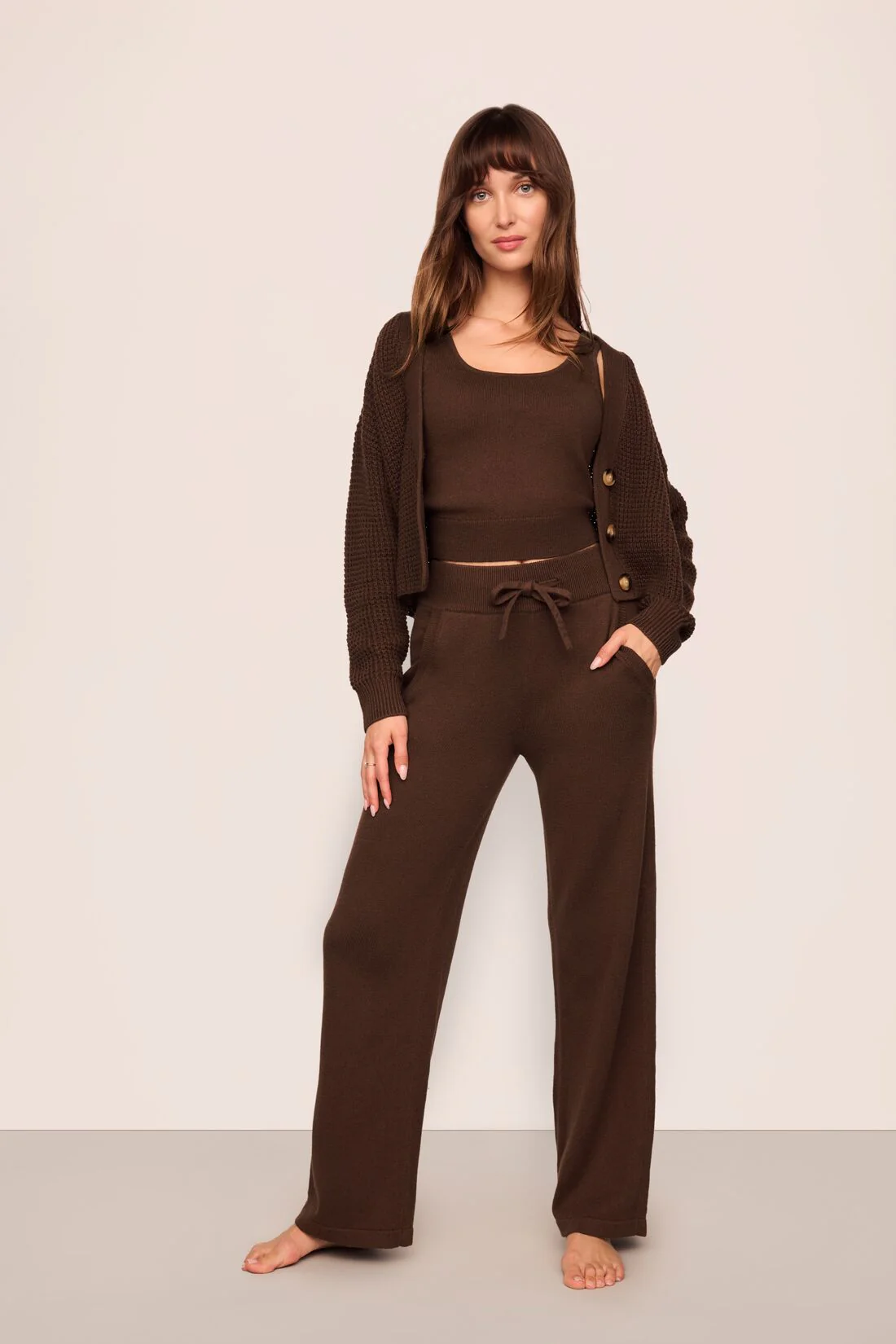 Recycled Sweater Cropped Cardigan - Image 2