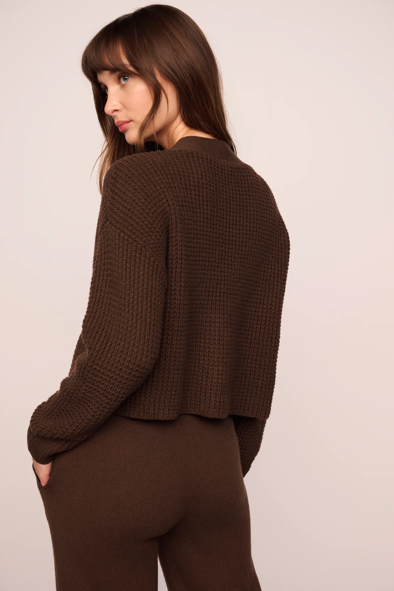 Recycled Sweater Cropped Cardigan - Image 3