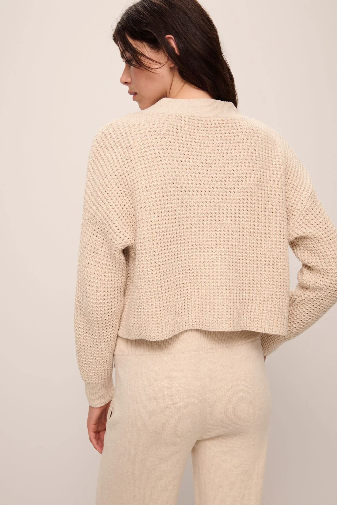 Recycled Sweater Cropped Cardigan - Image 4