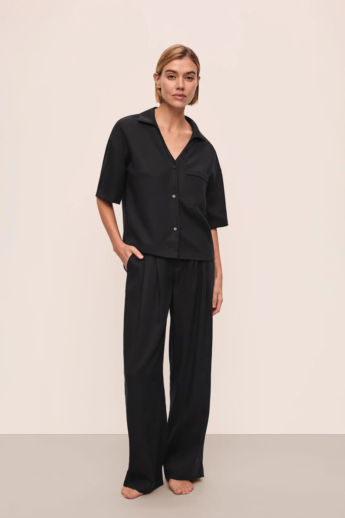 Tencel Woven Relaxed Trouser - Image 4