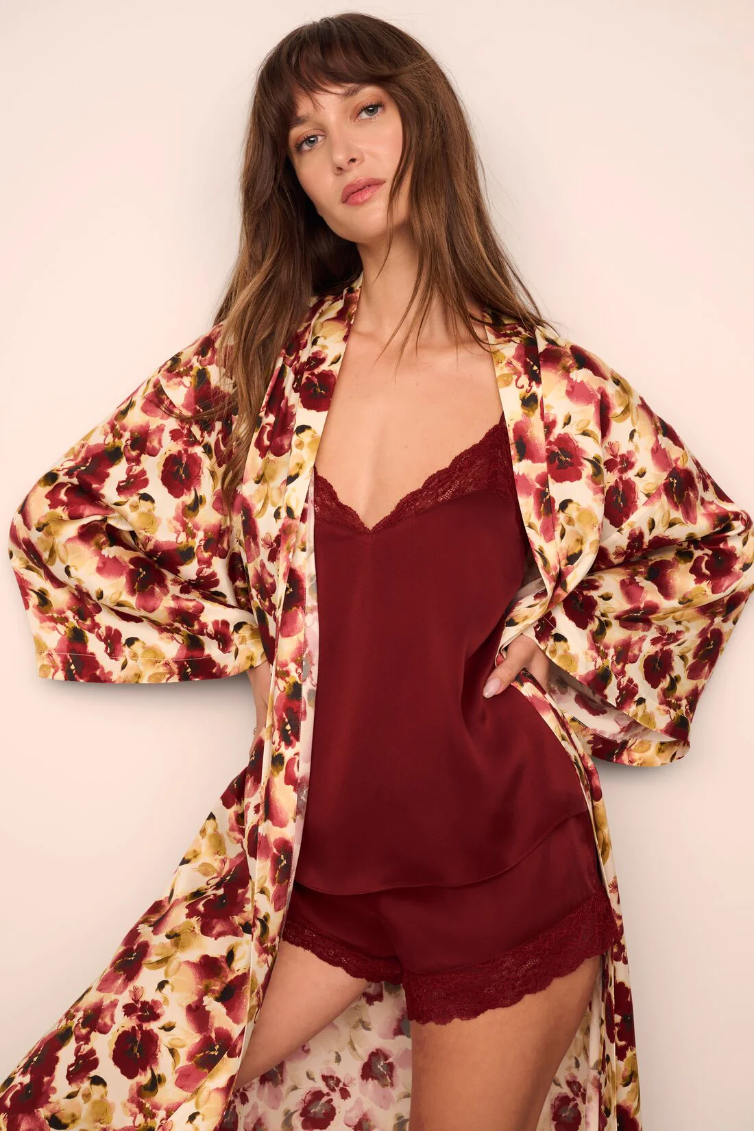 Eberjey x  Lily Aldridge - Washable Silk Lace Cami & Short Set - Image 7