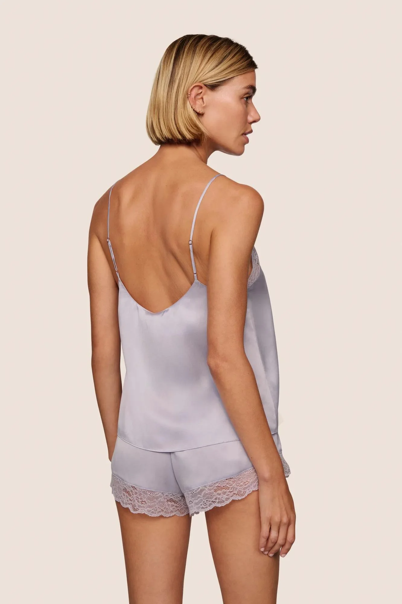 Washable Silk Lace Cami & Short Set - Image 3