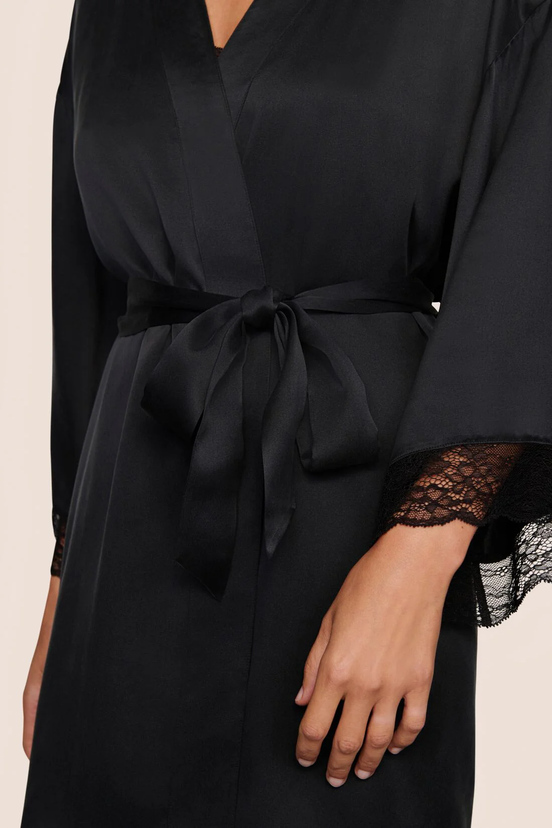 Washable Silk Lace Robe - Image 3