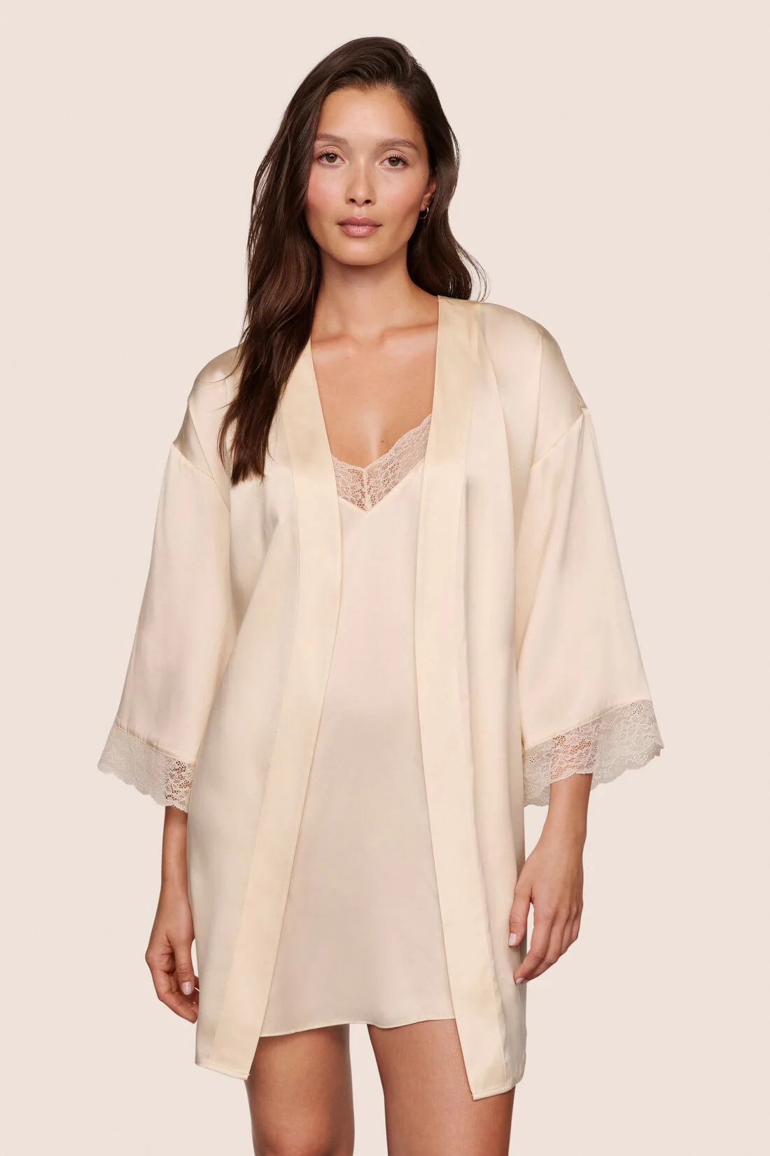 Washable Silk Lace Robe - Image 4