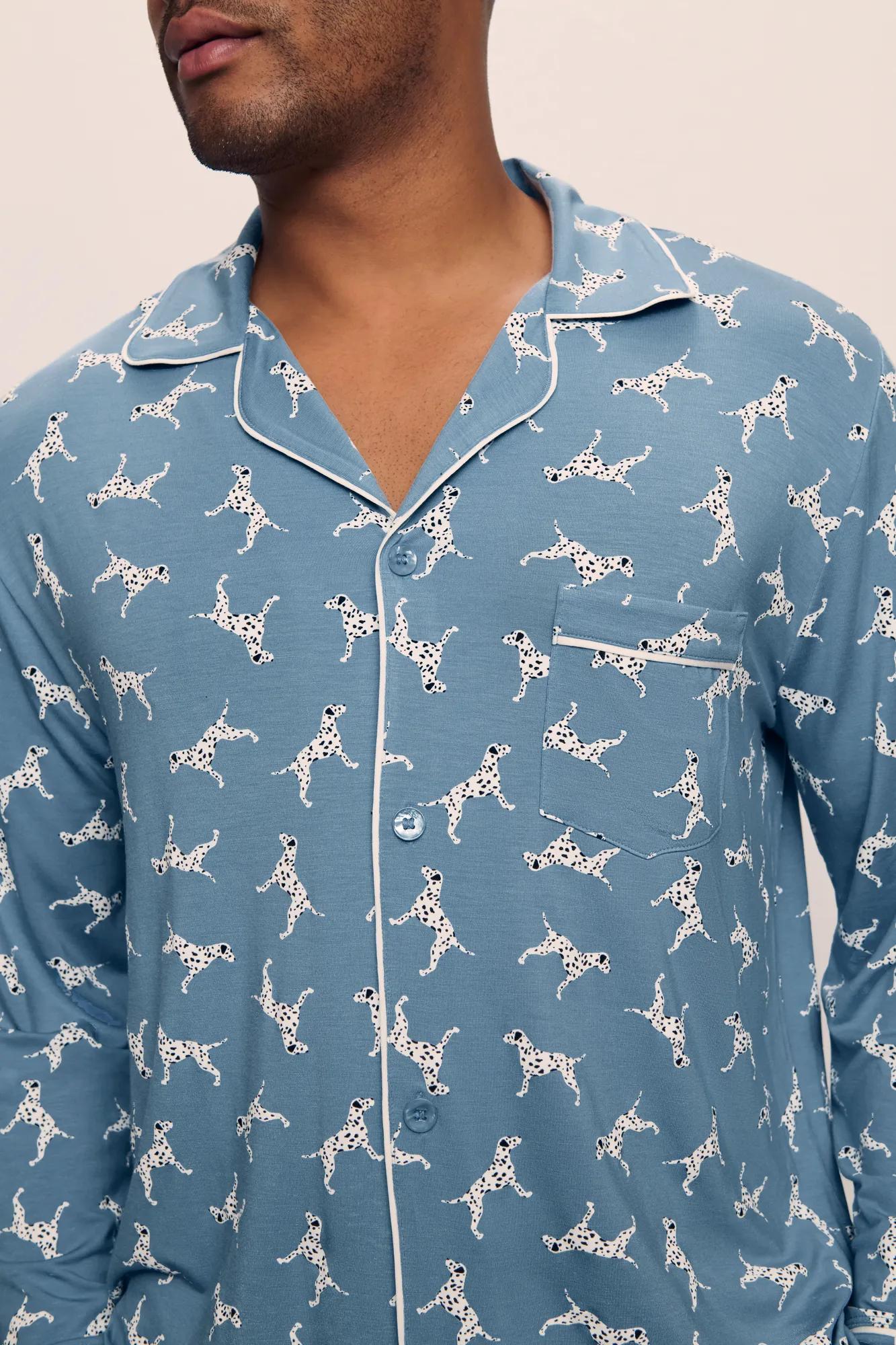 William Printed TENCEL™ Modal Long PJ Set - Image 2